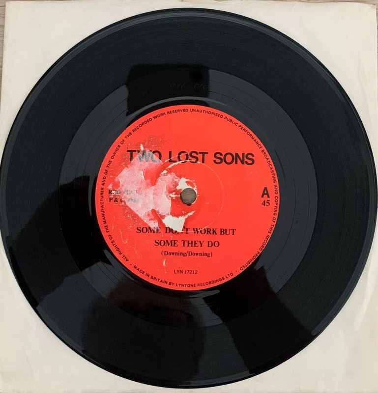 TWO LOST SONS SOME DON’T WORK BUT SOME THEY DO UK 7″ SINGLE VINYL 1986 RED FLAG