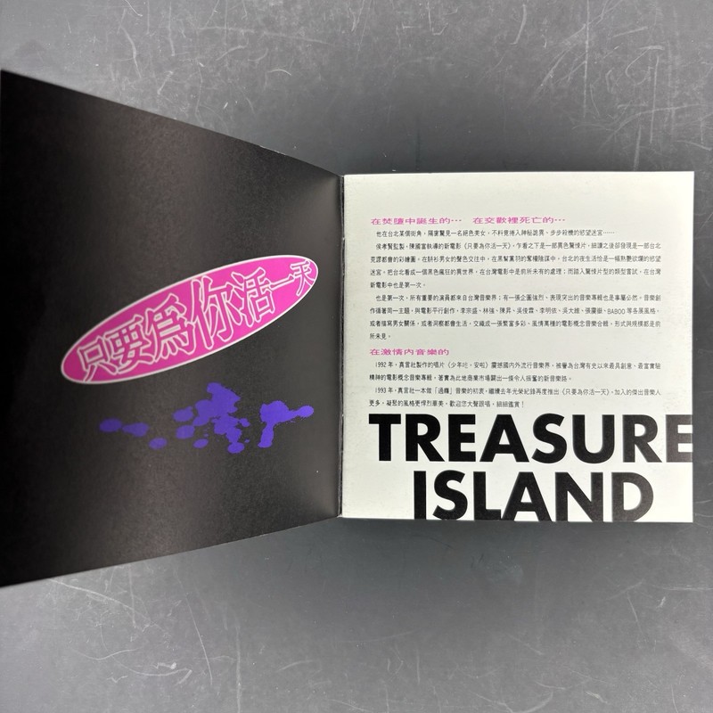 Treasure Island 只要為你活一天 電影概念音樂合輯 李宗盛 林強 伍佰 1993 台版波麗佳音 真言社 K1首版 無花痕 收藏級 絕版十分罕有 gallery