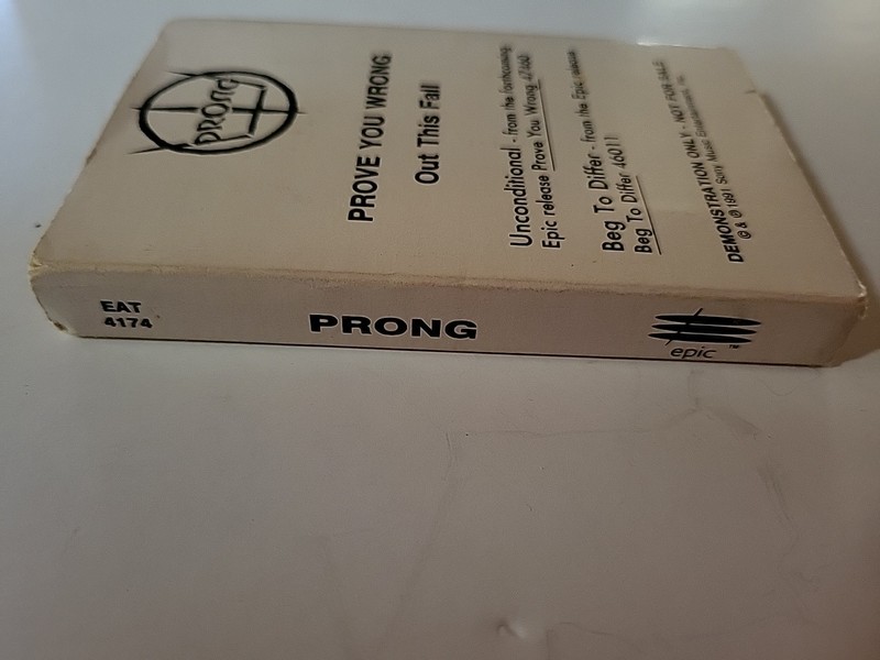 Prong Prove You Wrong Cassette Advance Release Promo Cardboard Sleeve 1991 gallery