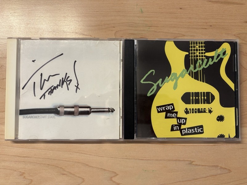 LOT OF 2 SUGARCULT CDS- WRAP ME UP IN PLASTIC (RARE) – START STATIC (SIGNED)