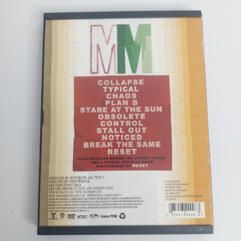 Mutemath Live: Flesh and Bones Electric Fun DVD NTSC Region 1 gallery