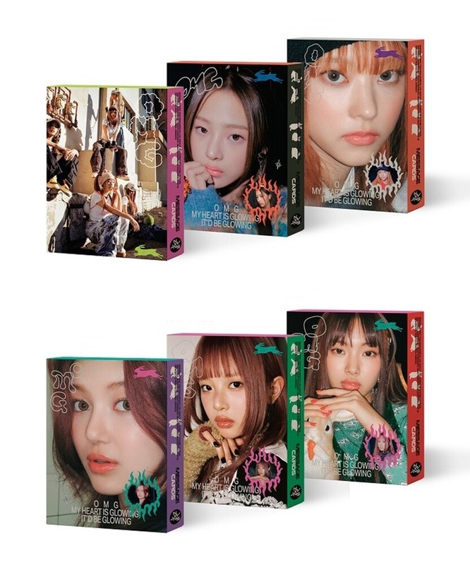 NewJeans 1st Single Album [OMG] Message Card Ver CD+Book+30p Card+Sticker+Lyrics