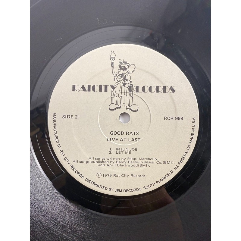 Good Rats - Live At Last 1979 Vinyl RCR-998 Gatefold Orig. Press Masterdisk VG+ gallery