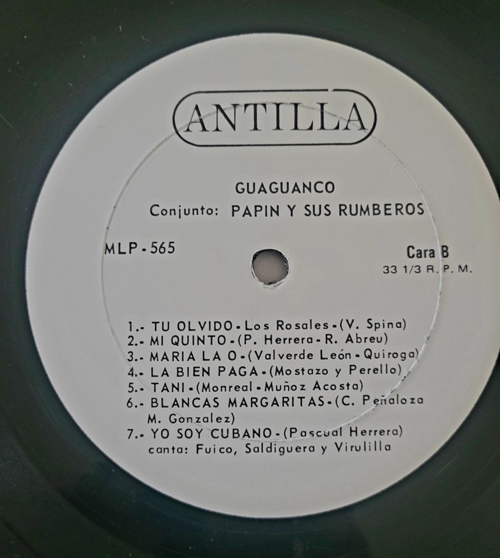 Cuban Guaganco. Conjunto Guagancó Matancero Papín y Sus Rumberos Antilla Records gallery