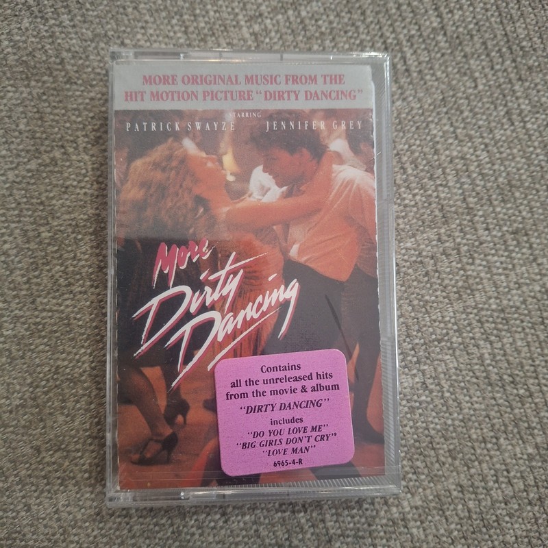 1988 More Dirty Dancing Cassette NEW SEALED – Drill Hole – Hype Sticker