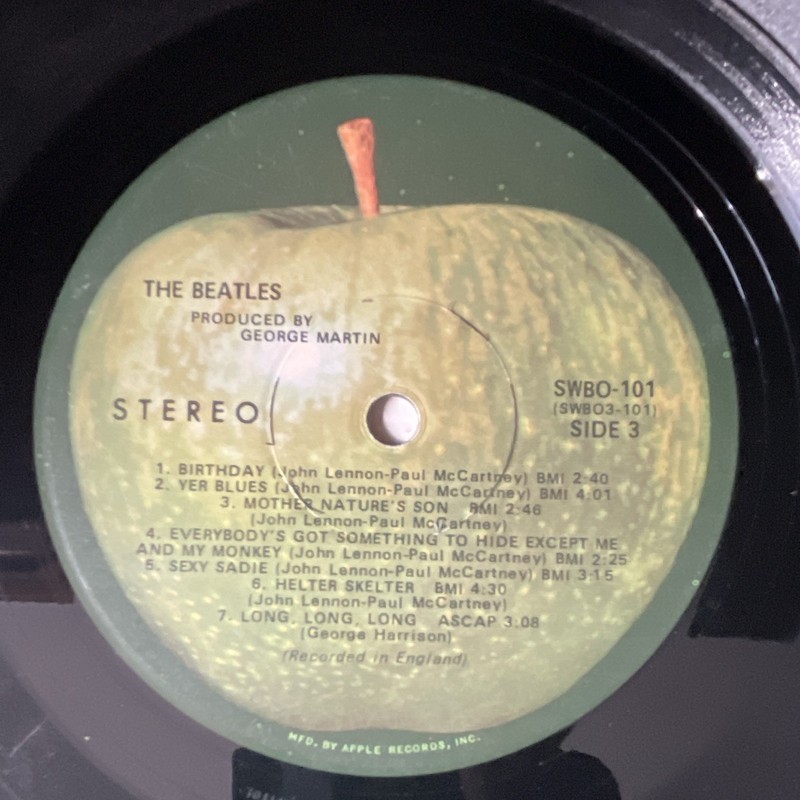 The Beatles White Album Apple Records SWBO-101 12" Black Vinyl LP Stereo gallery