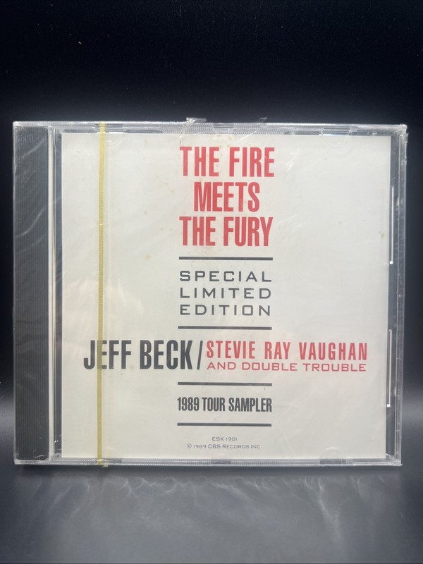 STEVIE RAY VAUGHAN/JEFF BECK The Fire Meets The Fury promo sampler CD SEALED