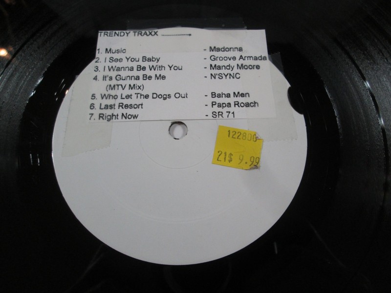Trendy Traxx Vol. 3 III 12″ Record Madonna Papa Roach Groove Armada Baha Men +