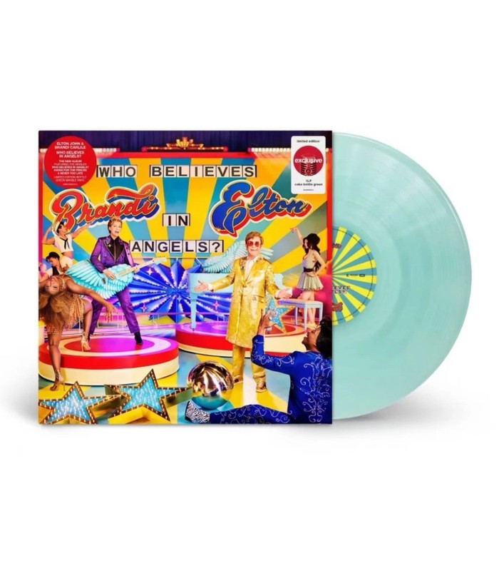 Elton John & Brandi Carlile ¨Who Believes In Angels?¨ Coke Bottle Green LP/Vinyl