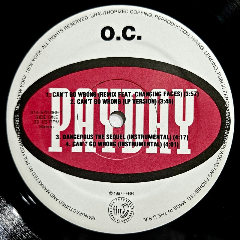 1997 - O.C. - CAN'T GO WRONG / DANGEROUS REMIXES - ORIGINAL - BIG L - LOST BOYZ gallery