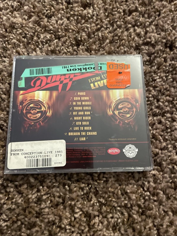 From Conception: Live 1981 by Dokken (CD, 2007) gallery