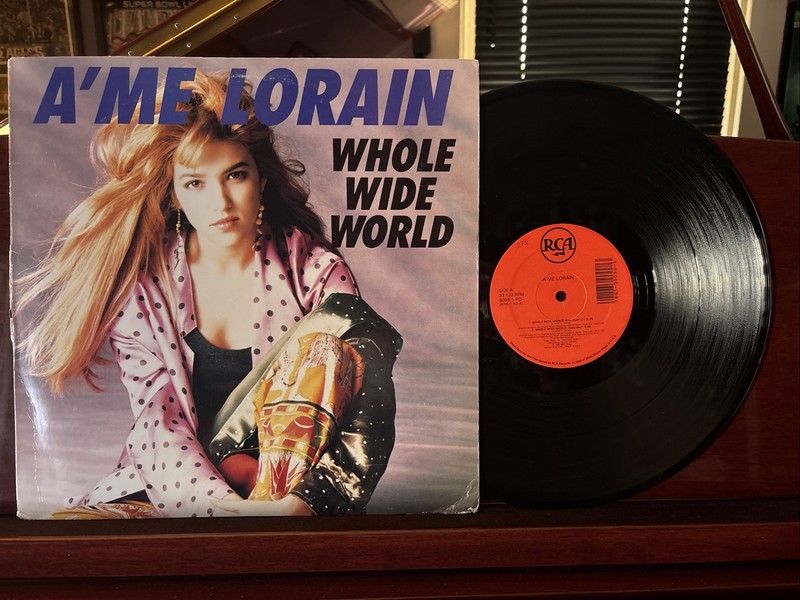 A’me Lorain – Whole Wide World 1989 Vinyl 12” Maxi Single – EX/G+
