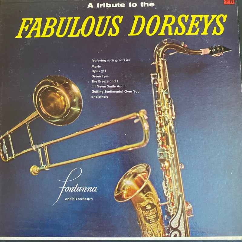Fontanna Orchestra – Fabulous Dorseys LP Record 1950s Masterseal Jazz Big Band