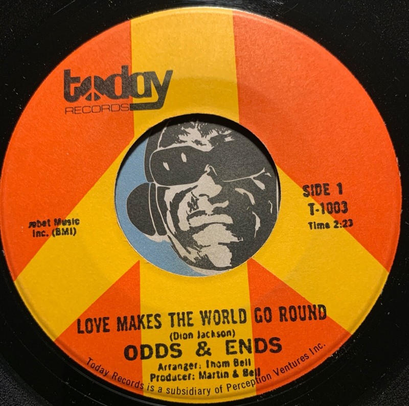 ODDS & ENDS R&B Soul 45 Love Makes The World Go Round b/w Yesterday My Love VG++