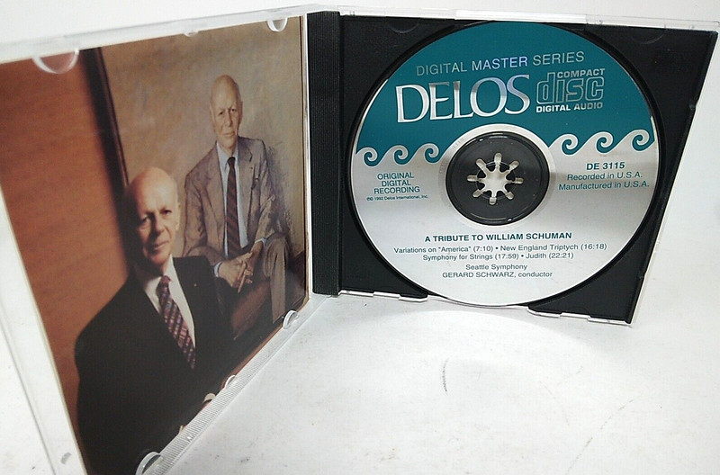 A Tribute to William Schuman (CD, Jun-1992, Delos) gallery