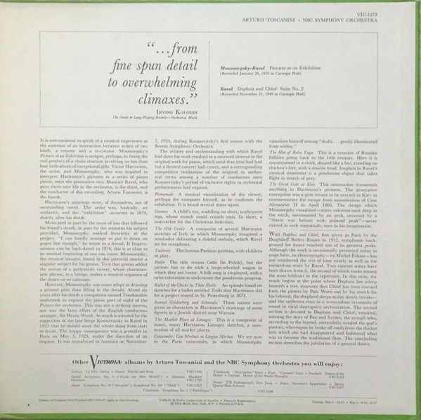 Arturo Toscanini, Moussorgsky-Ravel: Pictures At An Exhibition Ravel: Daphnis An gallery