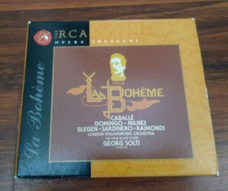 PUCCINI LA BOHEME THE RCA OPERA TREASURY CD, 2-DISC WITH BOOKLET LIKE NEW