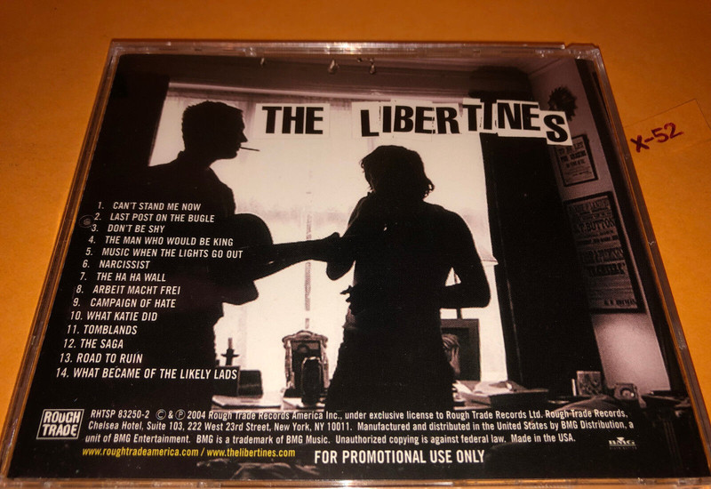 The Libertines CD Promo Advance No 1 Album hits Cant Stand Me Now Likely Lads gallery