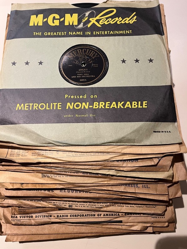lot of 32 Vintage 78 RPM Records -Jazz Bands Vocalists 40s & 50s Retro MERCURY