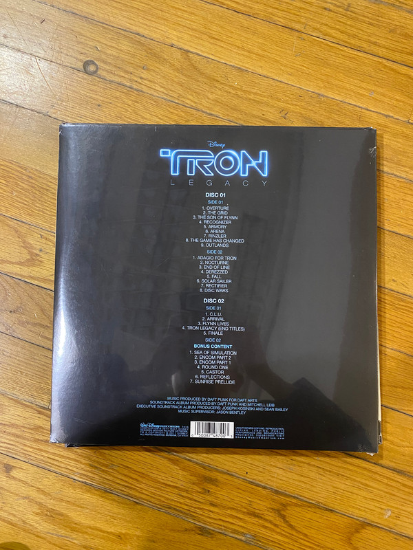 DAFT PUNK TRON LEGACY 2XLP CLEAR/BLUE VINYL *IN HAND & READY TO SHIP gallery