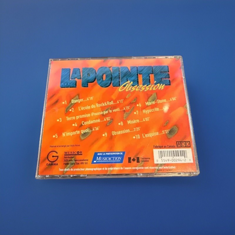 Eric Lapointe Obsession CD 1994 Quebec Rock French Canada OOP Tristar gallery