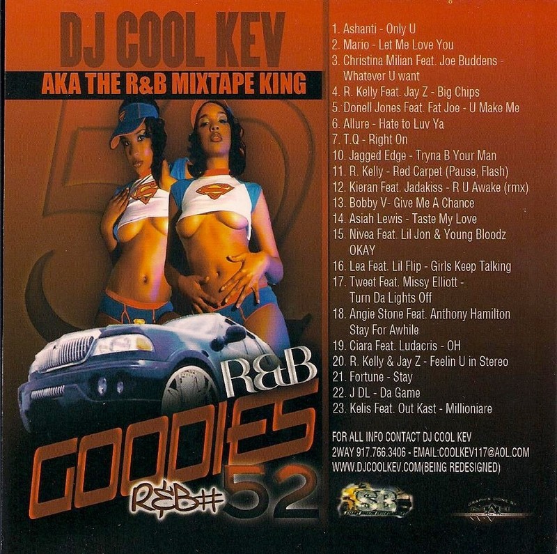 DJ COOL KEV – R&B GOODIES #52 – OLD SCHOOL HIP HOP R&B MIXTAPE CD