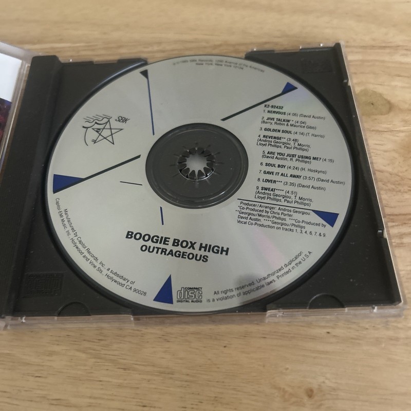 Outrageous - Boogie Box High - CD - RARE gallery