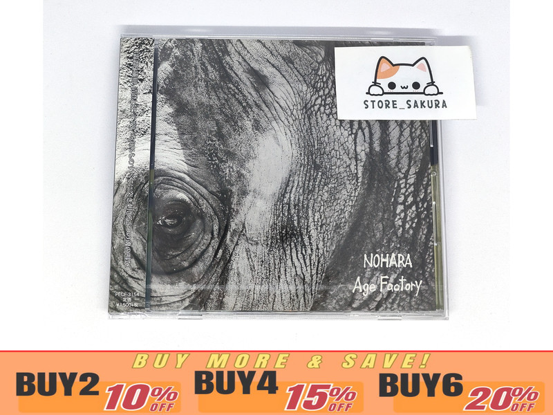 Age Factory NOHARA From Japan CD 5tracks OBI