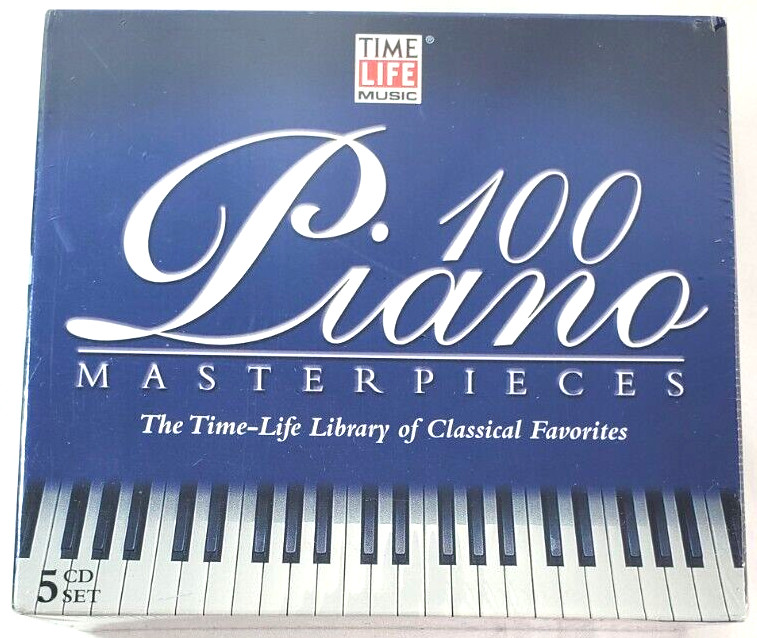 100 Piano Masterpieces: Time-Life Library Of Classics 5xCD Box Set Brand NEW