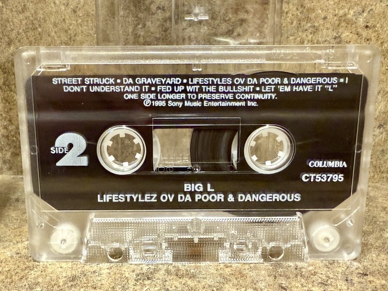 Big L – Lifestylez Ov Da Poor & Dangerous - Cassette Original US 1995 Press NICE gallery