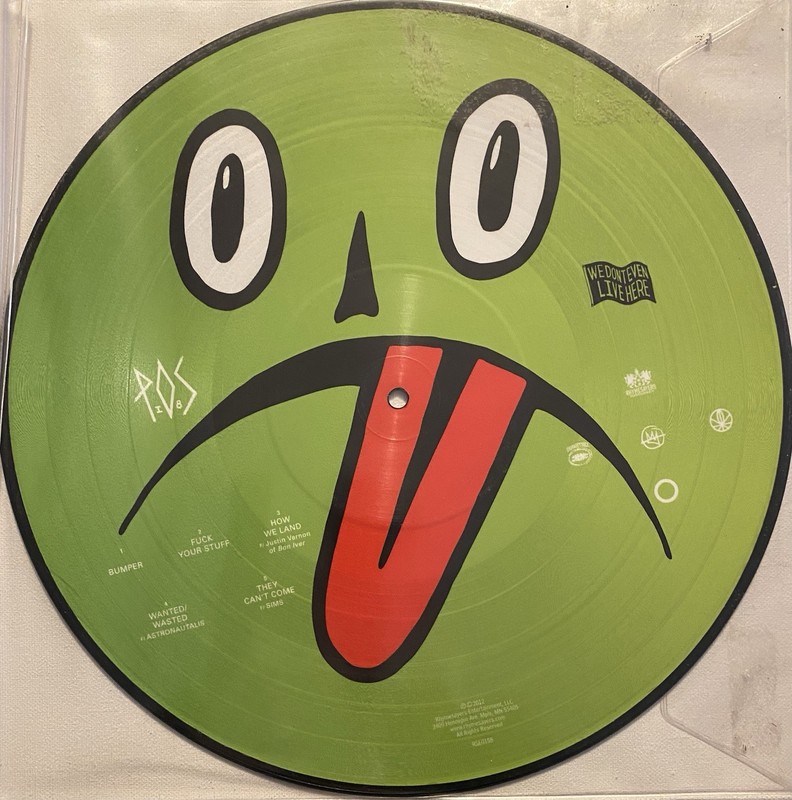 P.O.S. – We Don’t Even Live Here 2012 Pic Disc VG+/VG+ Vinyl Record LP