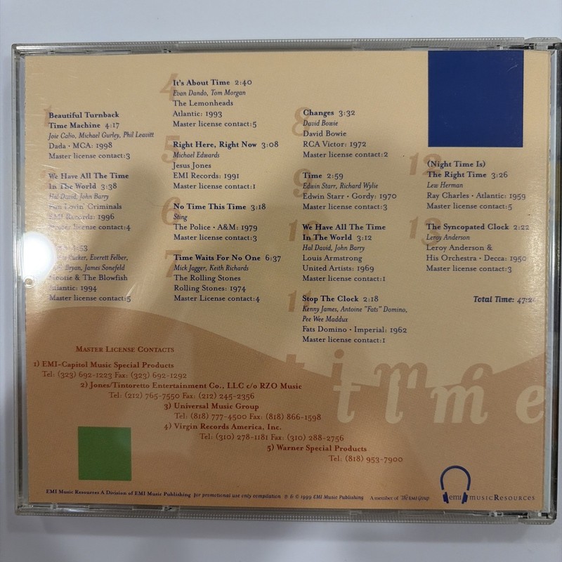 Time promo publishing sampler Rolling Stones, David Bowie, The Police gallery