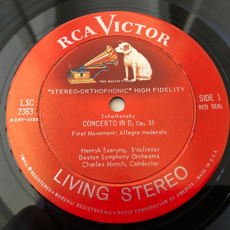 RCA Living Stereo LSC 2363 1/1S TCHAIKOVSY Violin Concerto HENRYK SZERYNG gallery