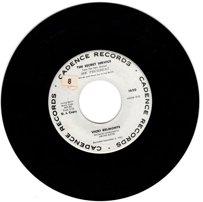 Vicki Belmonte – The Secret Service / I’m Gonna Get Him 7″ 45 Promotional Single