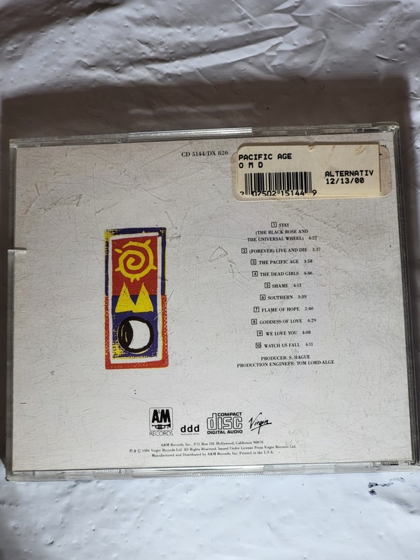 OMD Orchestral Manoeuvres in the Dark The Pacific Age CD 1986 Virgin Records gallery