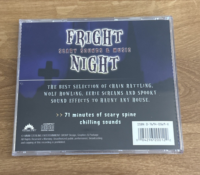 Fright Night – Scary Sounds & Music CD (Various) – Halloween Sound Effects 2003 gallery