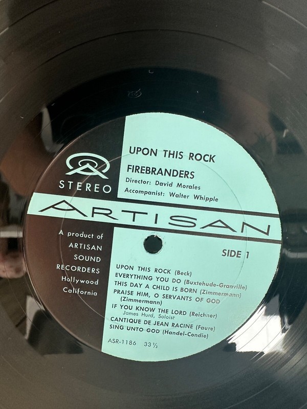 Upon This Rock Firebranders Vinyl Composer David Morales PRIVATE PRESS gallery
