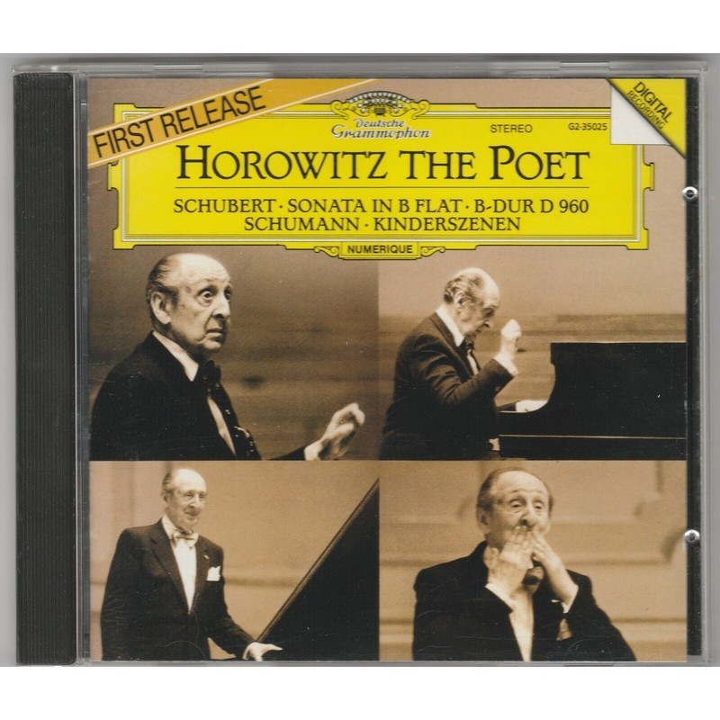 Vladimir Horowitz the Poet (1991 Deutsche Grammophon) Original Audio Music CD