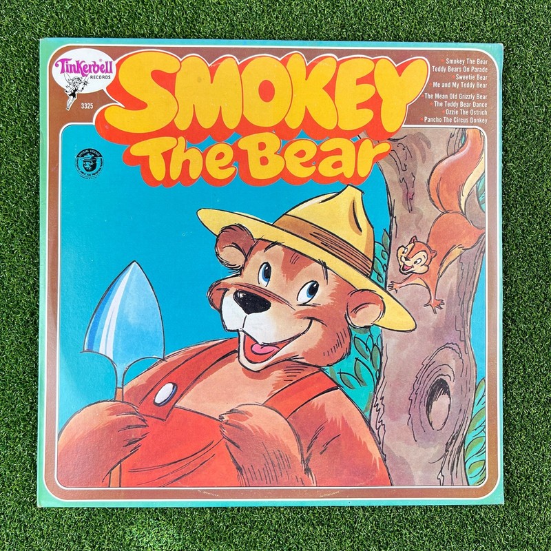 Vintage Tinkerbell Smokey The Bear Vinyl Record Album LP