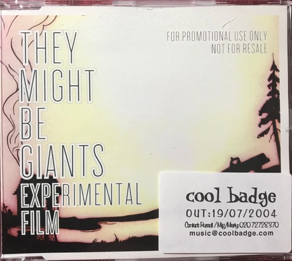 THEY MIGHT BE GIANTS – Experimental Film CDr Promo Single with stickers VGC