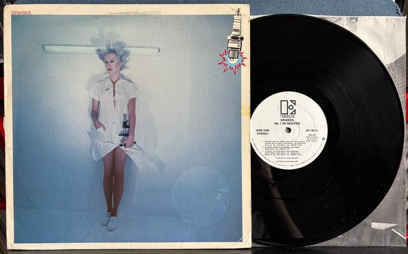 SPARKS NO. 1 IN HEAVEN~NM- 1979 ELEKTRA WHITE LABEL PROMO LP~INNER SLV~MAEL~POP