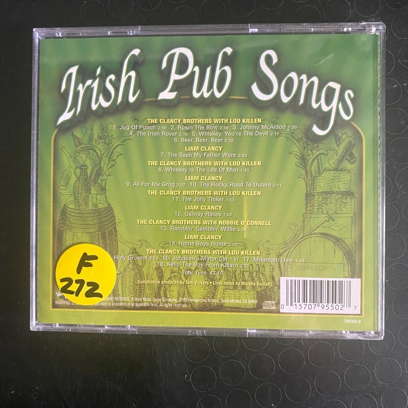 Irish Pub Songs CD 2003 Platinum Disc Corporation Folk Traditional gallery