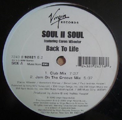 Soul II Soul ‎– Back To Life ( VINYL 2005 )