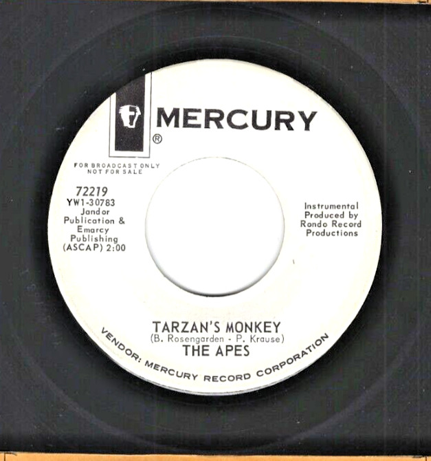 1960’s ROCK n ROLL 45 The Apes Mercury 72219 *promo*