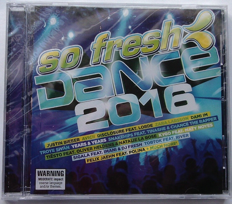 New- SO FRESH: Dance 2016 (CD) VARIOUS ARTISTS -Justin Bieber; Chance the Rapper