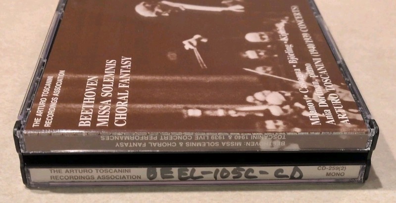 BEETHOVEN Missa Solemnis Choral Fantasy (CD) Arturo Toscanini 1940/1939 Concerts gallery