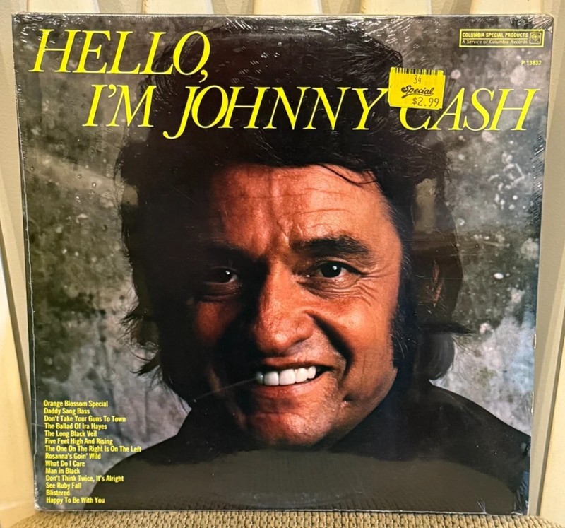 Hello I’m Johnny Cash, Columbia Special Product P13832 Vinyl 33 LP Album SEALED