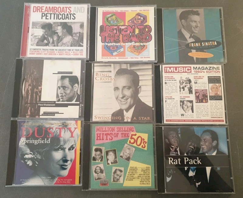 JOB LOT OF 30+ x 1950’s / 60’s POP / ROCK AND ROLL CD ABUMS Lot A