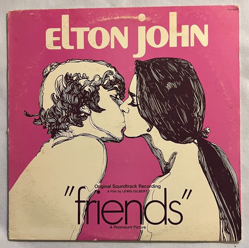 Elton John «Friends» –  VG+/VG+ – 1971 Vinyl LP – PAS 6004 – ultrasonic