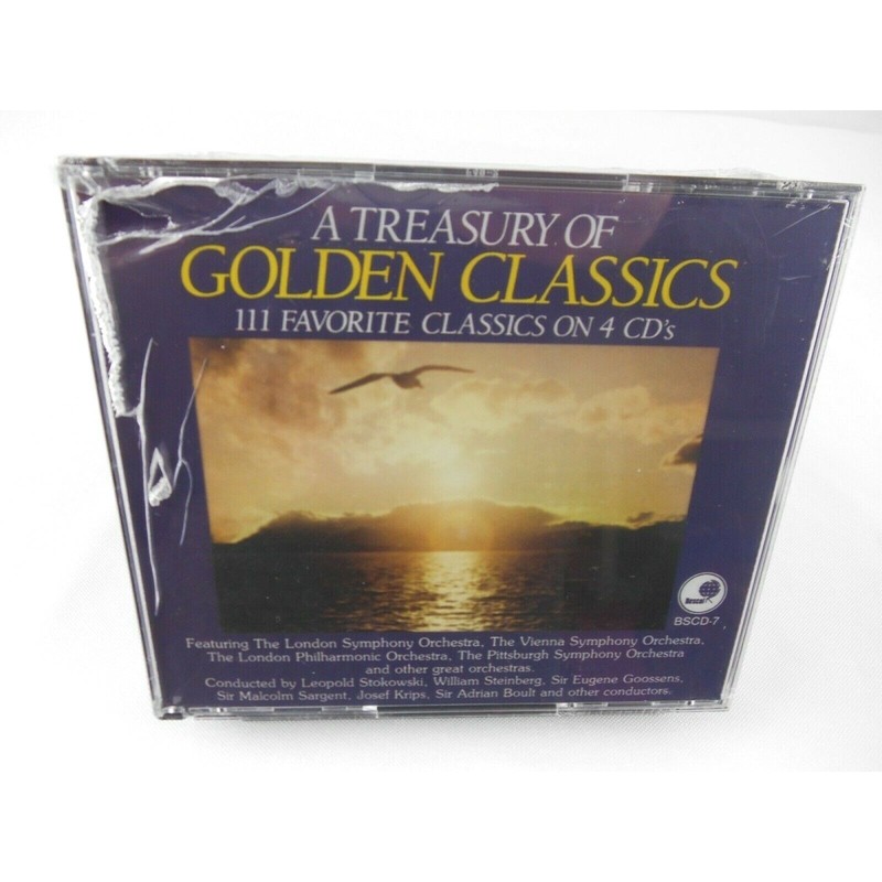 A TREASURY OF GOLDEN CLASSICS [CD SEALED] 111 SONGS CLASSICAL MUSIC *CRACK CASE*